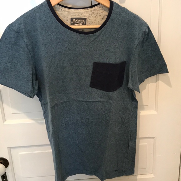 Modern Amusement Other - Detailed light blue pocket shirt